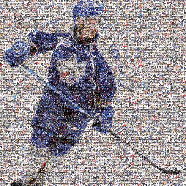 Hockey Player photo mosaic
