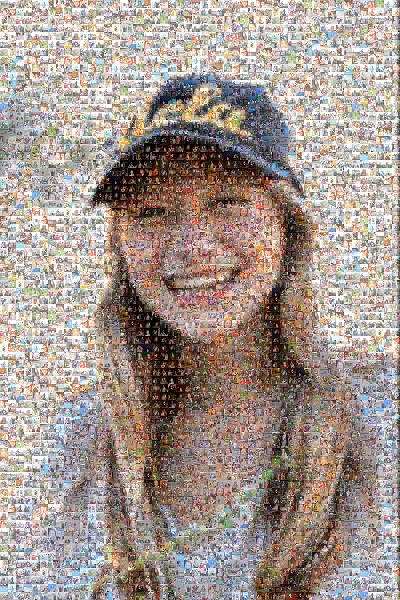 Smiling Girl photo mosaic