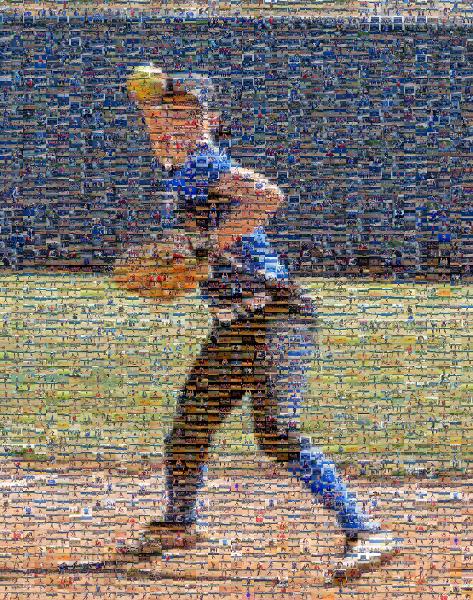 Softball Star photo mosaic