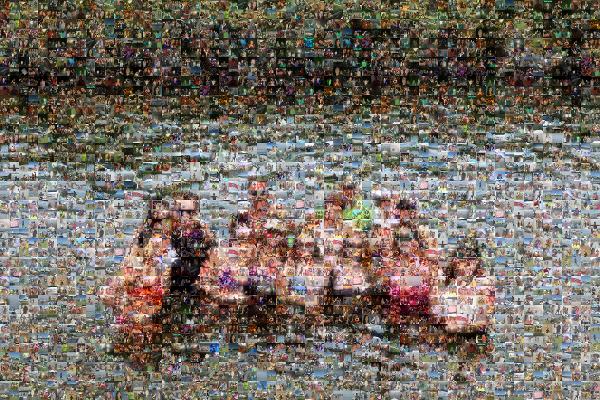 Group Shot on a Nature Adventure photo mosaic