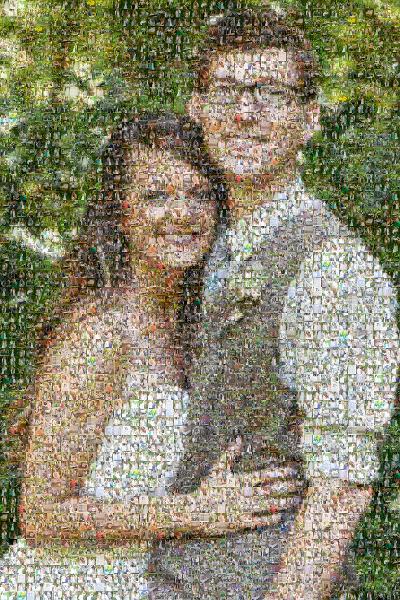 Wedding Day photo mosaic