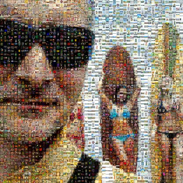 Beach Life photo mosaic