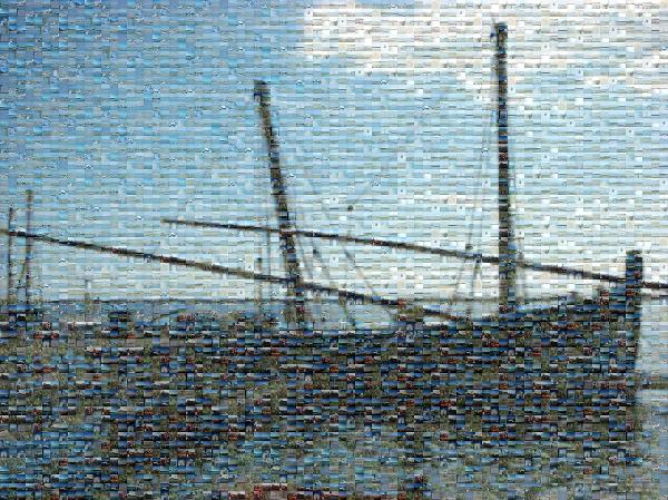 A Docked Ship photo mosaic