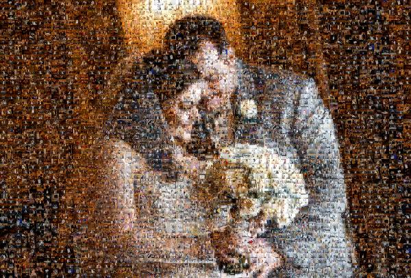 Wedding Anniversary  photo mosaic