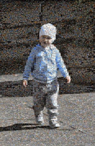 Child photo mosaic