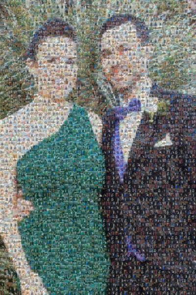 Happy Anniversary photo mosaic