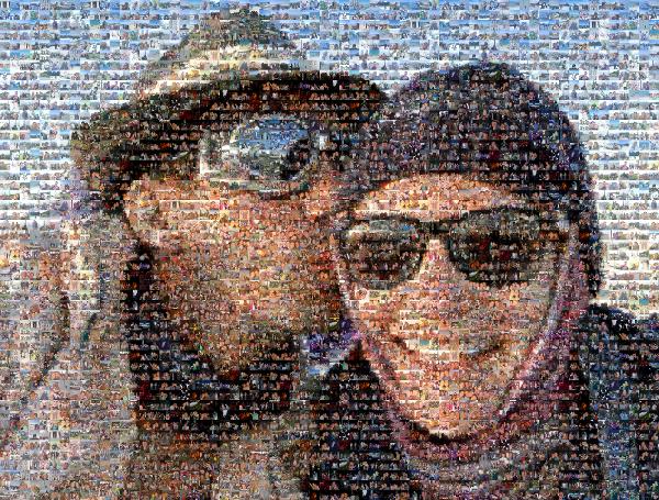 Adventurous Couple photo mosaic