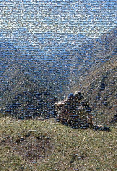 Mountains of Peru photo mosaic