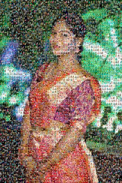 Portrait of a Woman photo mosaic