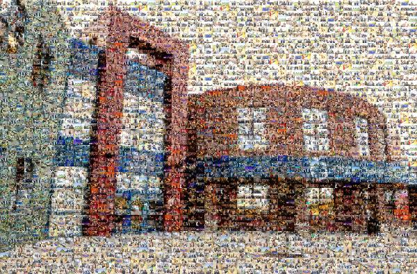 School Building photo mosaic