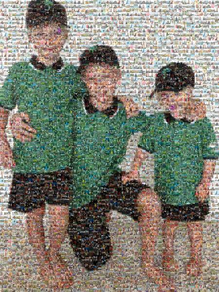 A Siblings Portrait photo mosaic
