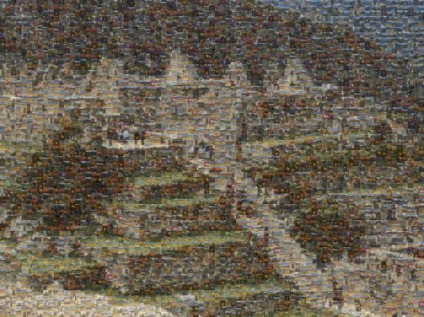 Machu Picchu photo mosaic