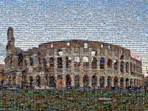 Colosseum photo mosaic
