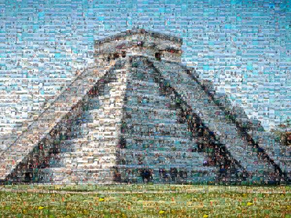 Chichen Itza photo mosaic