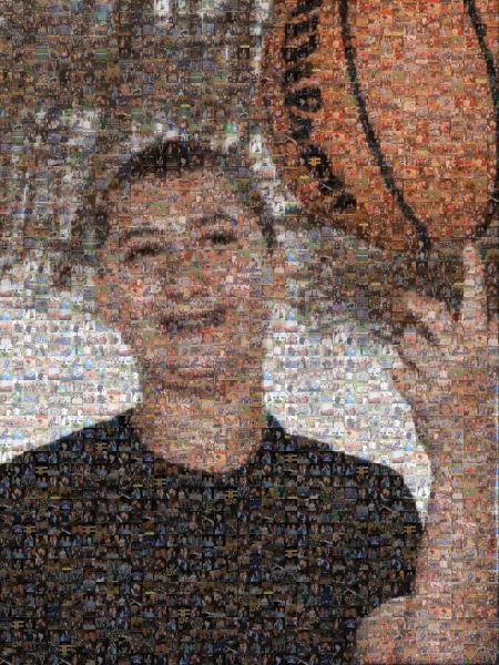 Basketball Portrait photo mosaic