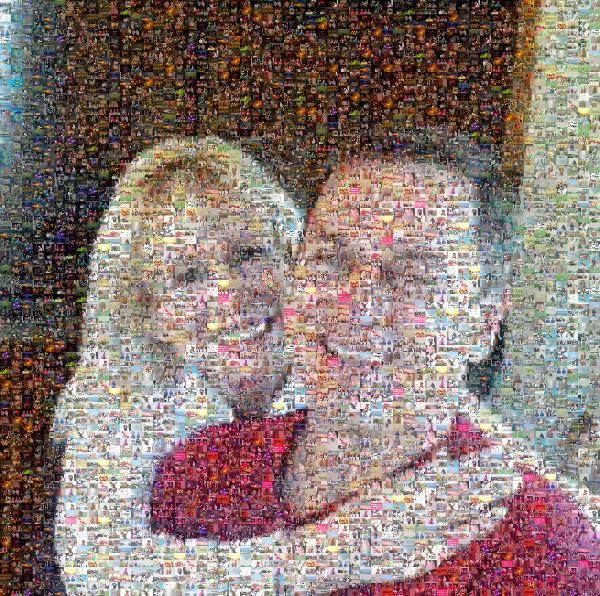 Hugging Couple photo mosaic