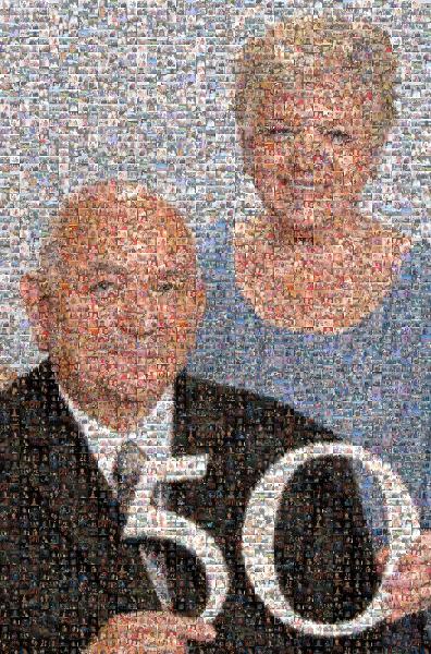 50th Anniversary photo mosaic