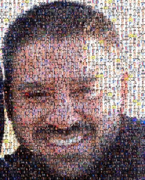 Close Up Portrait photo mosaic