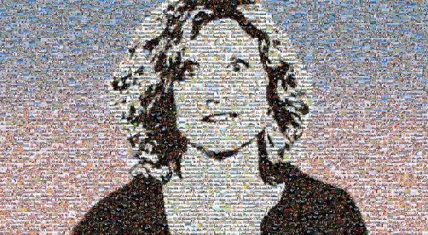 Stylized Portrait of a Woman photo mosaic
