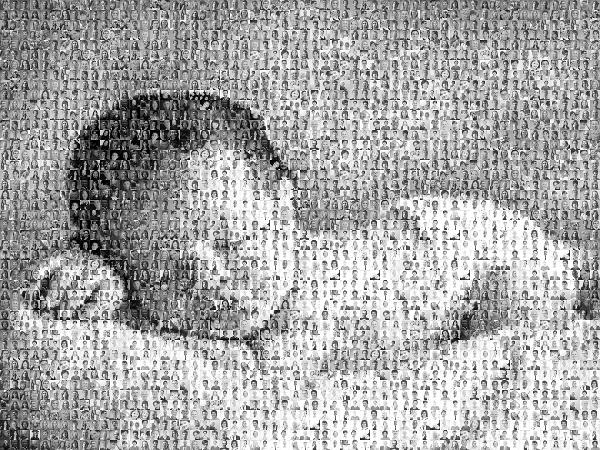 A Sleeping Baby photo mosaic