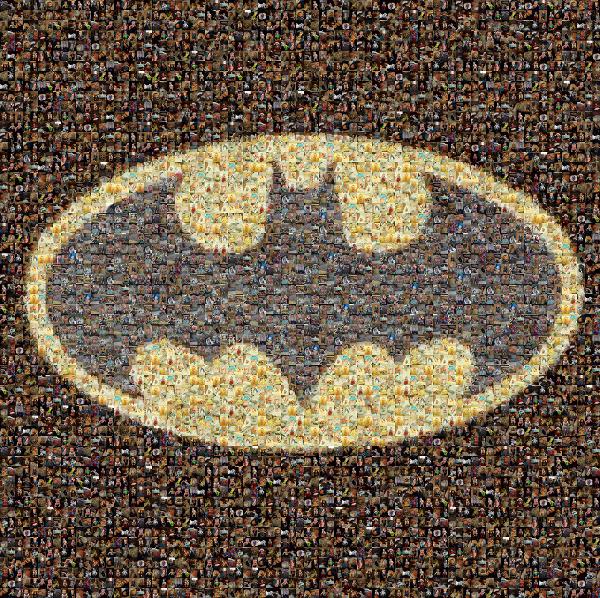 Batman Logo photo mosaic