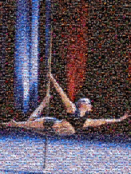 Dance photo mosaic