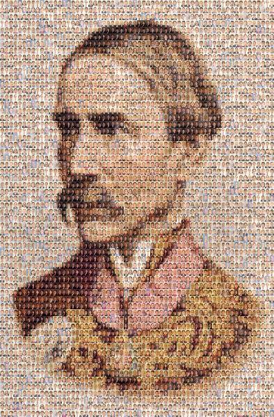 Portrait Illustration photo mosaic