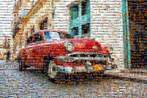 Vintage Car photo mosaic