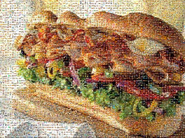 A Tasty Sandwich photo mosaic