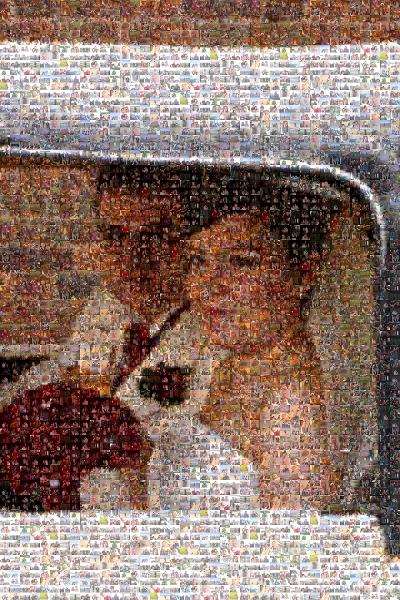 A Newly Wed Candid photo mosaic