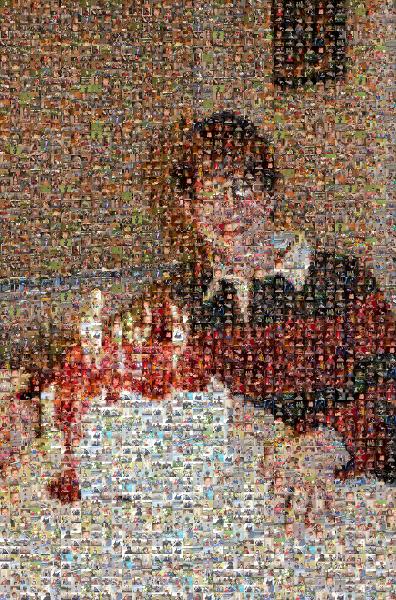 Happy Birthday photo mosaic