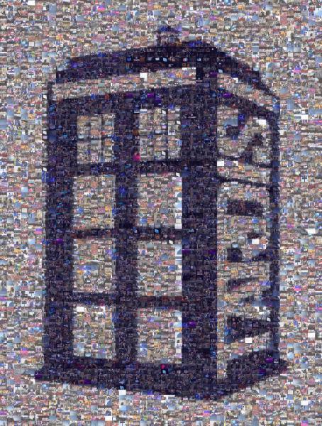 Dr. Who Time Machine photo mosaic