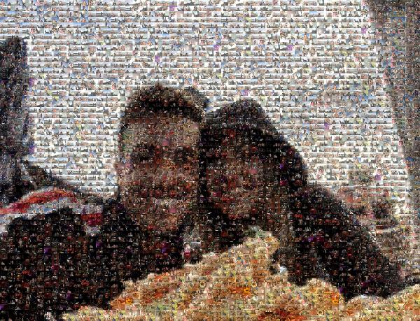 A Smiling Couple photo mosaic