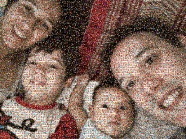 Family Having Fun photo mosaic