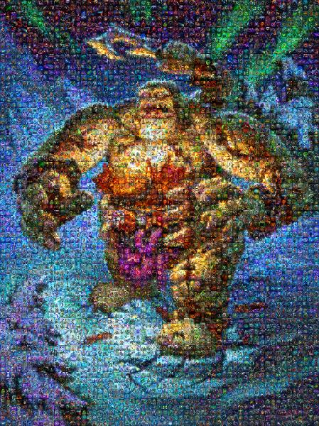 A World of Warcraft Character photo mosaic