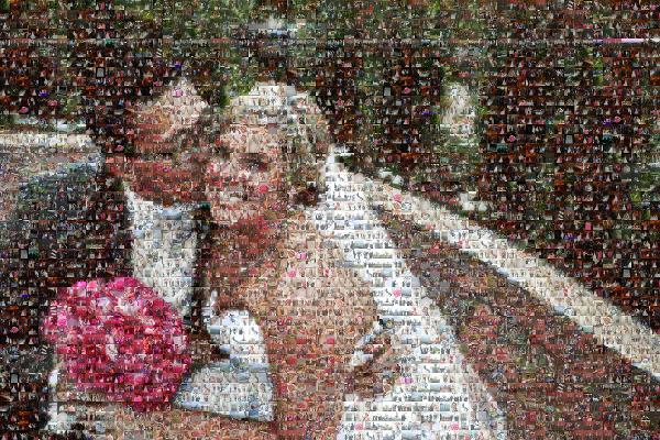 Just Married! photo mosaic