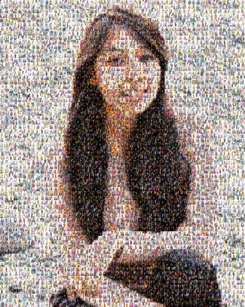 A Young Girl photo mosaic