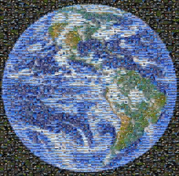 Mother Earth photo mosaic