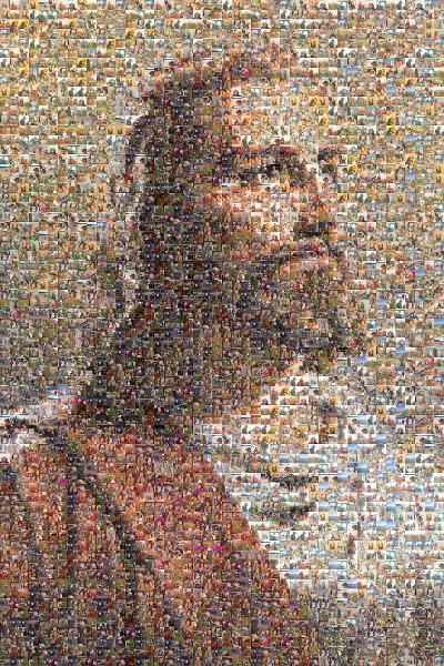 Jesus Christ photo mosaic