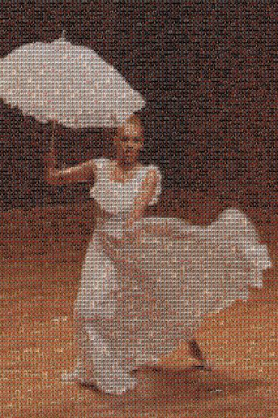 Dancer in White photo mosaic