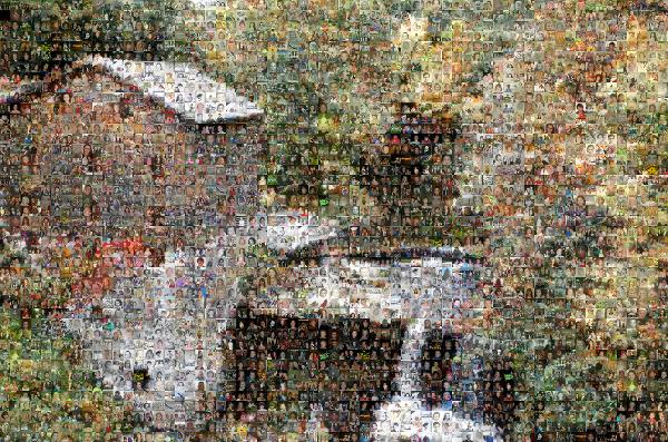 An Old Mill photo mosaic