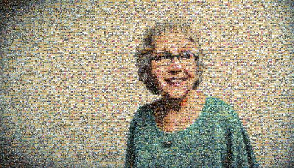 Woman Looking off into the Distance photo mosaic