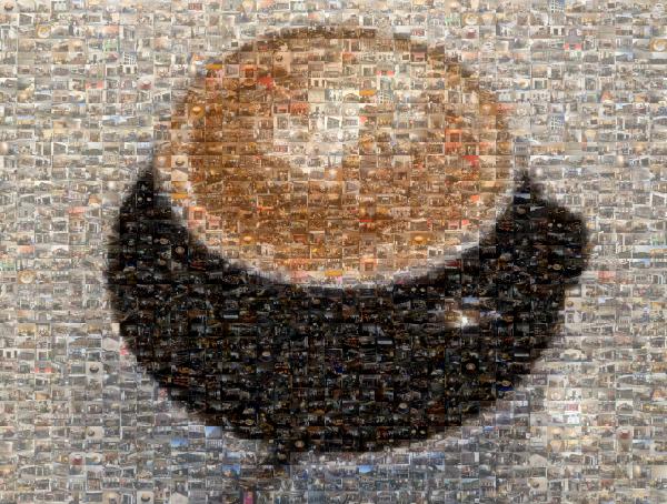 Latte Art photo mosaic