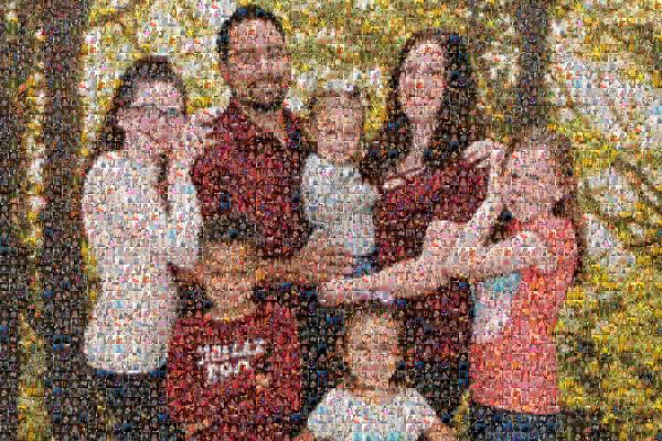 A Happy Family photo mosaic