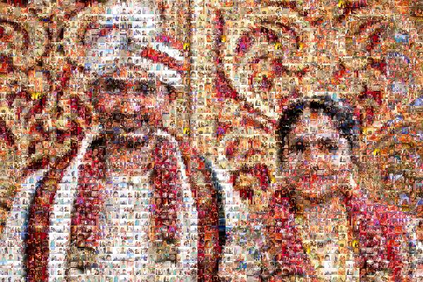Smiling Couple photo mosaic