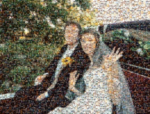 One Year Anniversary photo mosaic