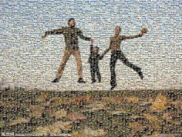 Family Having a Blast photo mosaic