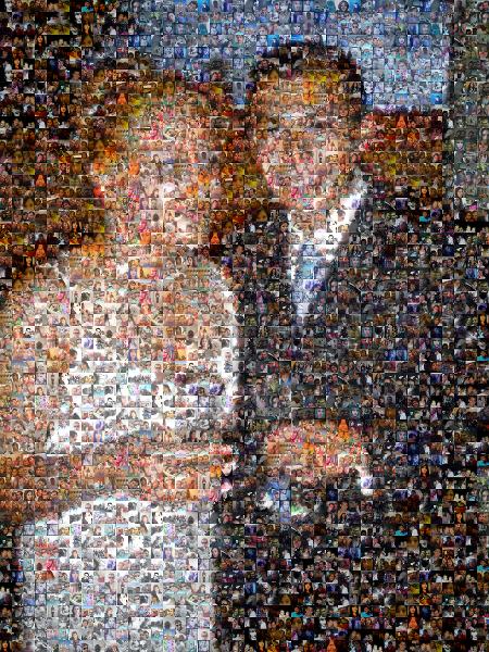 Couple Celebrating photo mosaic