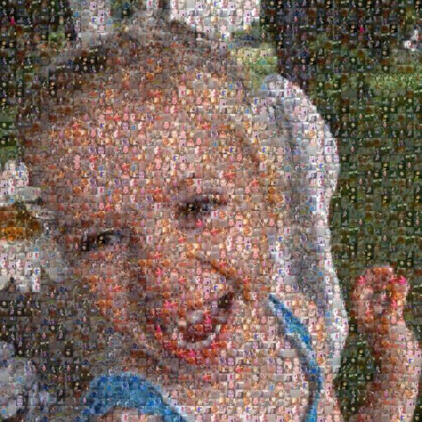 Smiling Toddler photo mosaic