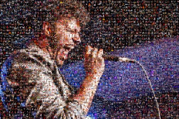 Intense Singer photo mosaic